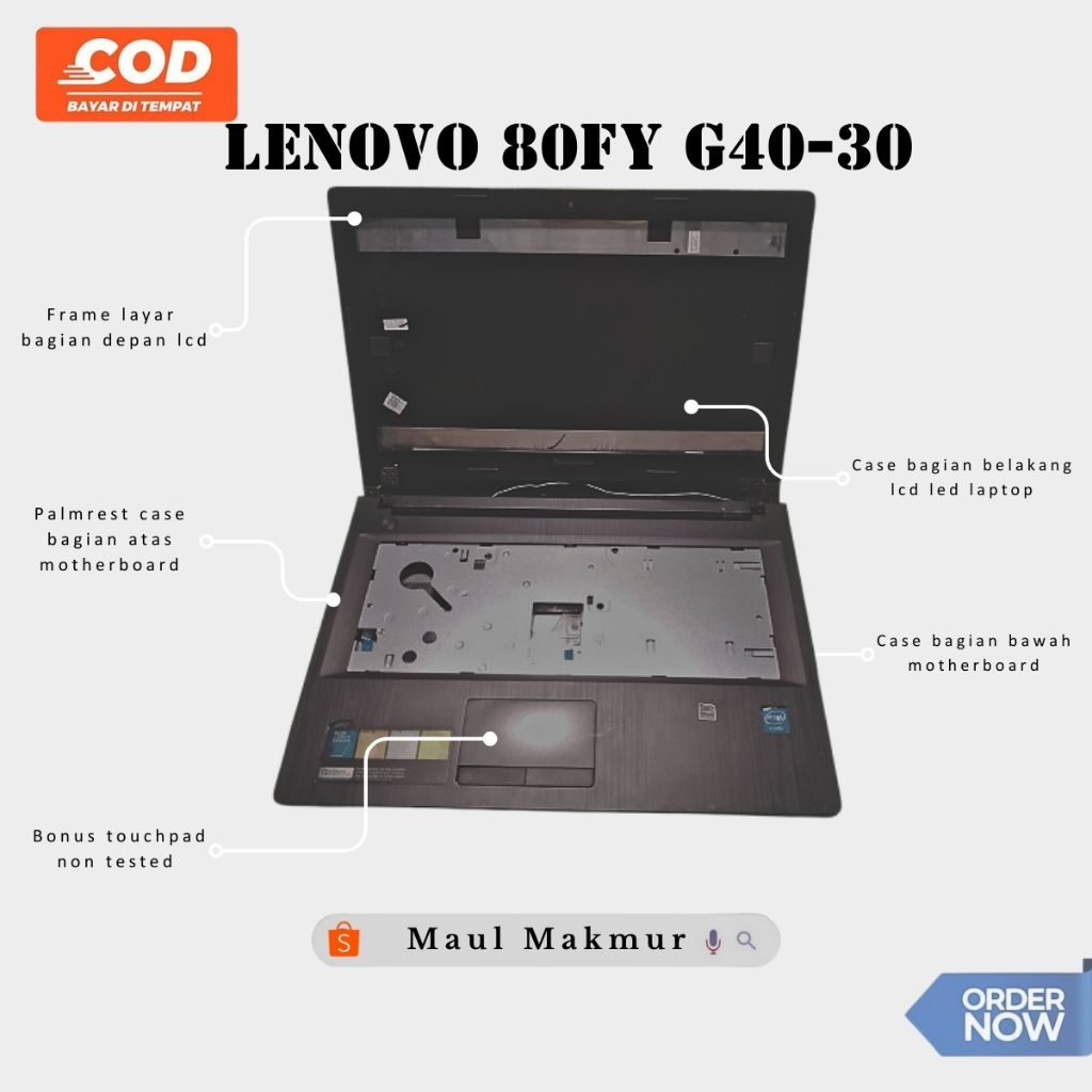 SECOND Casing Laptop Lenovo 80FY Z40 45 30 70 75 218 G40 30 45 70 | Case Fullset Laptop