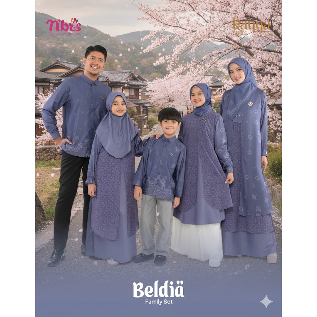 SARIMBIT HARI RAYA NIBRAS TERBARU 2026 DIARAYYAKU BELDIA DEEP BLUE BY NBRS || BAJU SERAGAM LEBARAN B