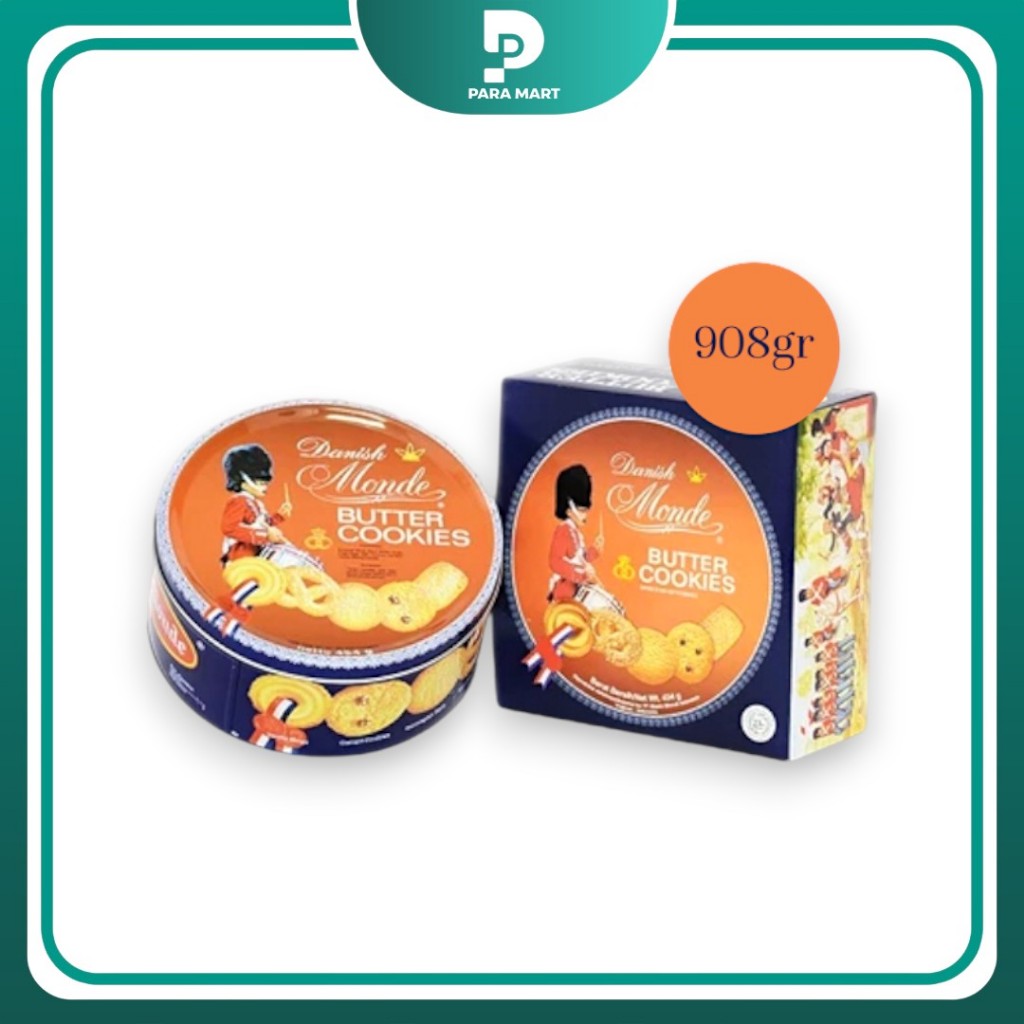 Paramart - Monde Butter Cookies Biskuit Kaleng 908gr / Kemasan Besar