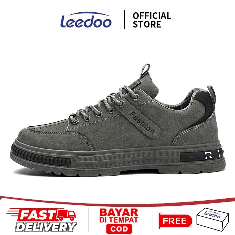 Leedoo Sneakers Sepatu Sneakers Pria Casual Tali Fashion Kerja Sport MC430