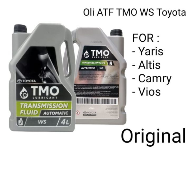TMO ATF WS 4 Ltr Oli Transmisi Matic Mobil TOYOTA CAMRY - TOYOTA ALTIS - TOYOTA YARIS - TOYOTA ETIOS