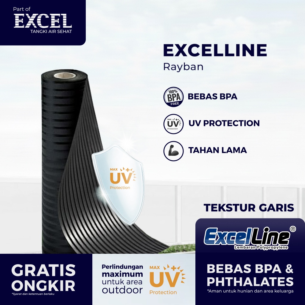 Fiber Pagar Rumah Grahaexcel type EXCELLINE - Penutup Pagar Fiber Roll PP | Dengan UV PROTECTION - R