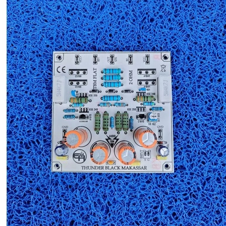 PCB POWER TBM 2 OHM FLAT PLES KOMPONEN TANPA TR DRIVER