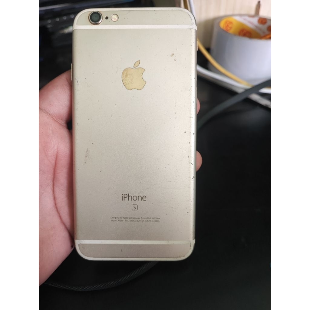MESIN HANDPHONE ORIGINAL IPHONE 6S - MENTOK LOGO - TIDAK HIDUP NORMAL - MULUS - UNIT SESUAI DIFOTO