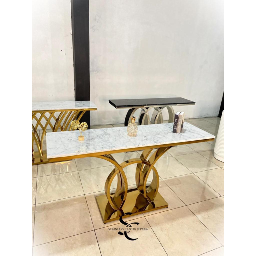 Meja Konsul Stainless Minimalis/Meja Konsul Jepara
