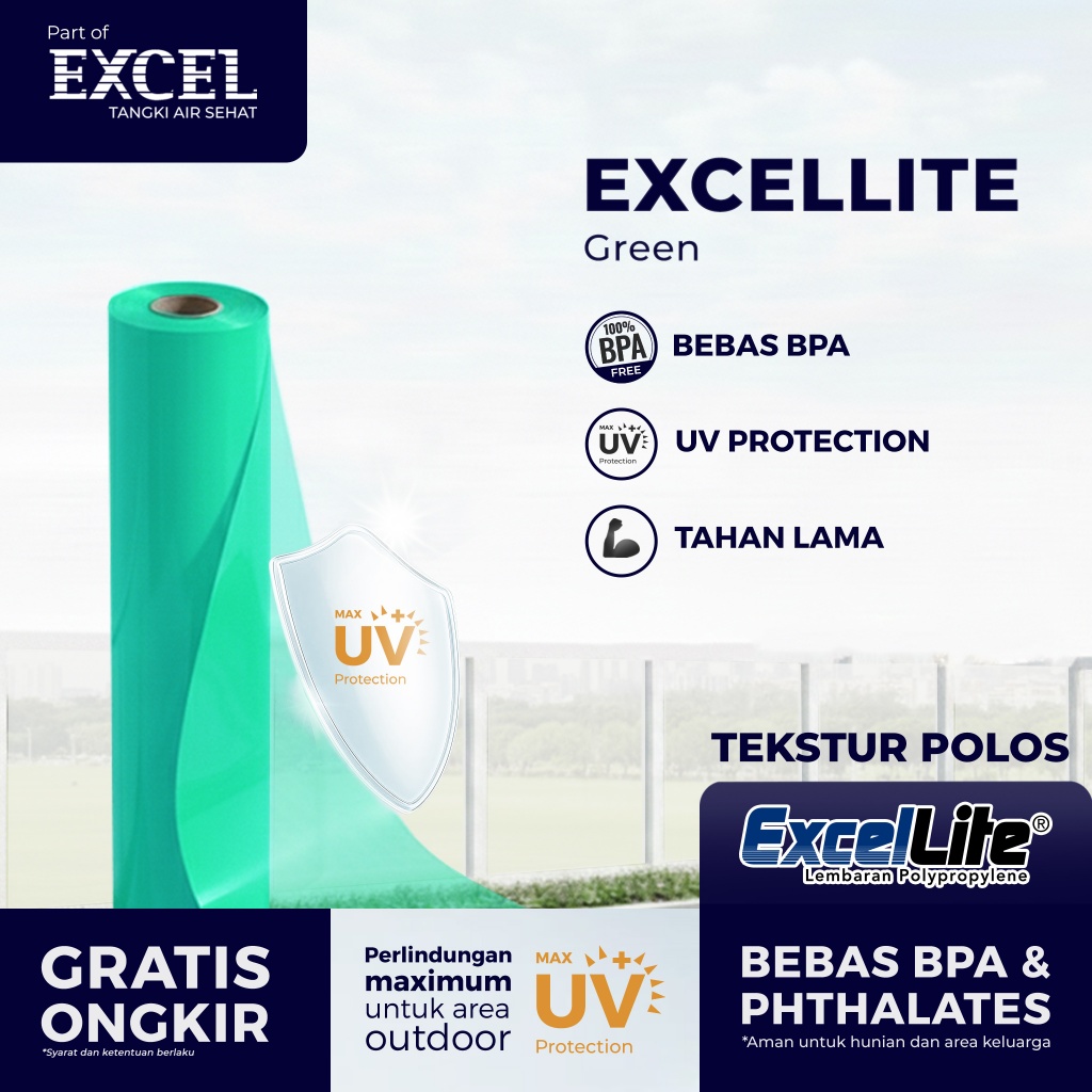 Fiber Pagar Rumah Grahaexcel type EXCELLITE - Penutup Pagar Fiber Roll PP | Dengan UV PROTECTION - G
