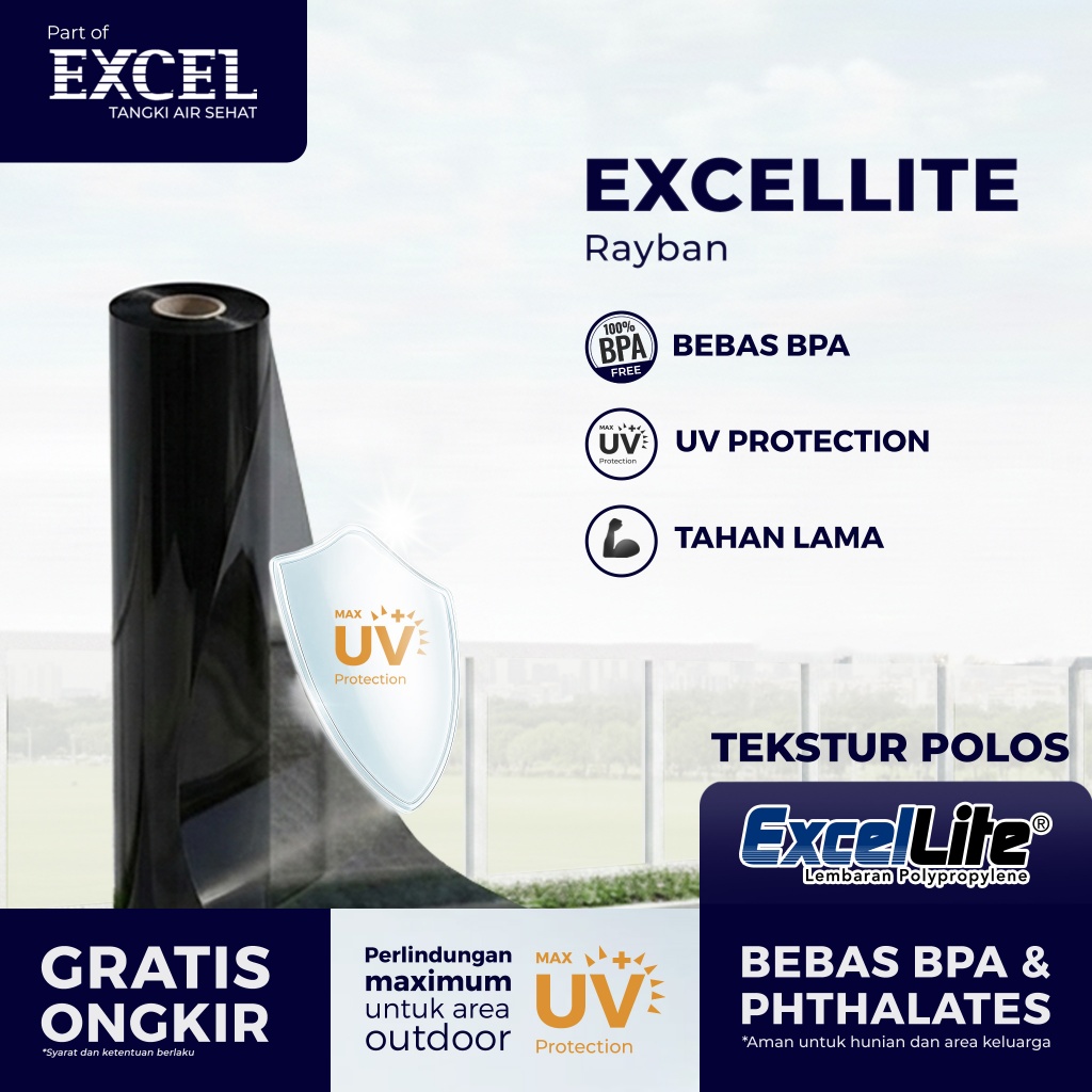Fiber Pagar Rumah Grahaexcel type EXCELLITE - Penutup Pagar Fiber Roll PP | Dengan UV PROTECTION - R