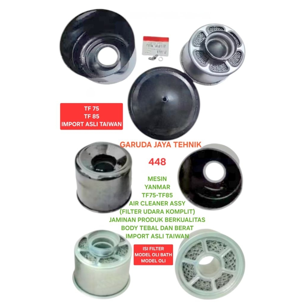 Air cleaner assy filter udara saringan udara filter hawa komplit TF75 TF85 TF 75 TF 85 Produk tebal 