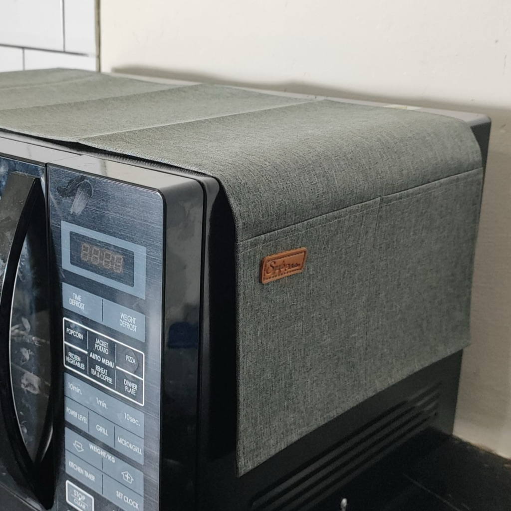 Taplak mikrowave denin / cover oven elektrik / tutup mikrowave / alas mikrowave