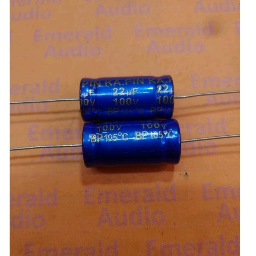 Elco Bipolar 22uf 100volt Kapasitor Elco Bipolar 22uf 100volt Axial