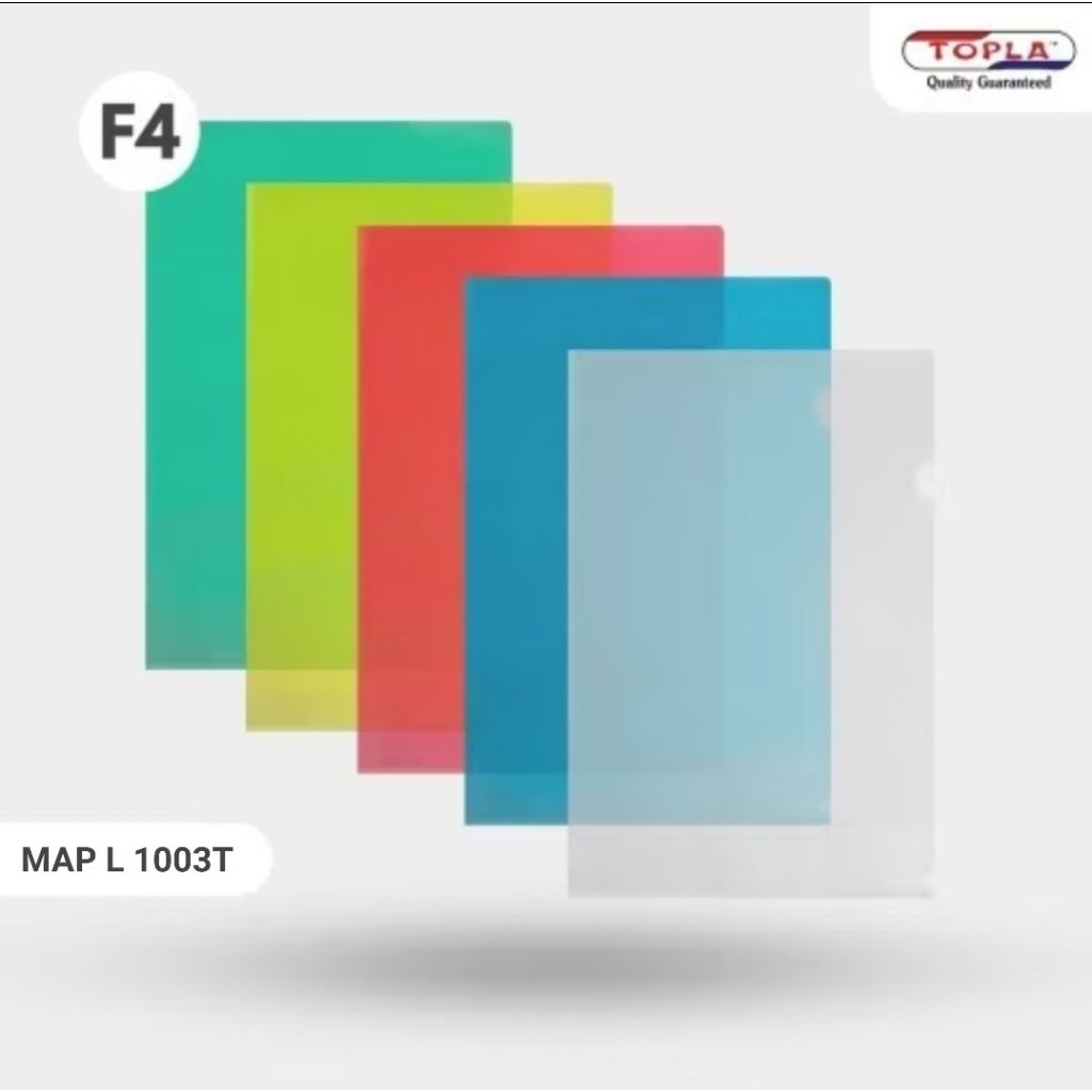 Map L Folder F4 Transparan Clear Sleeves