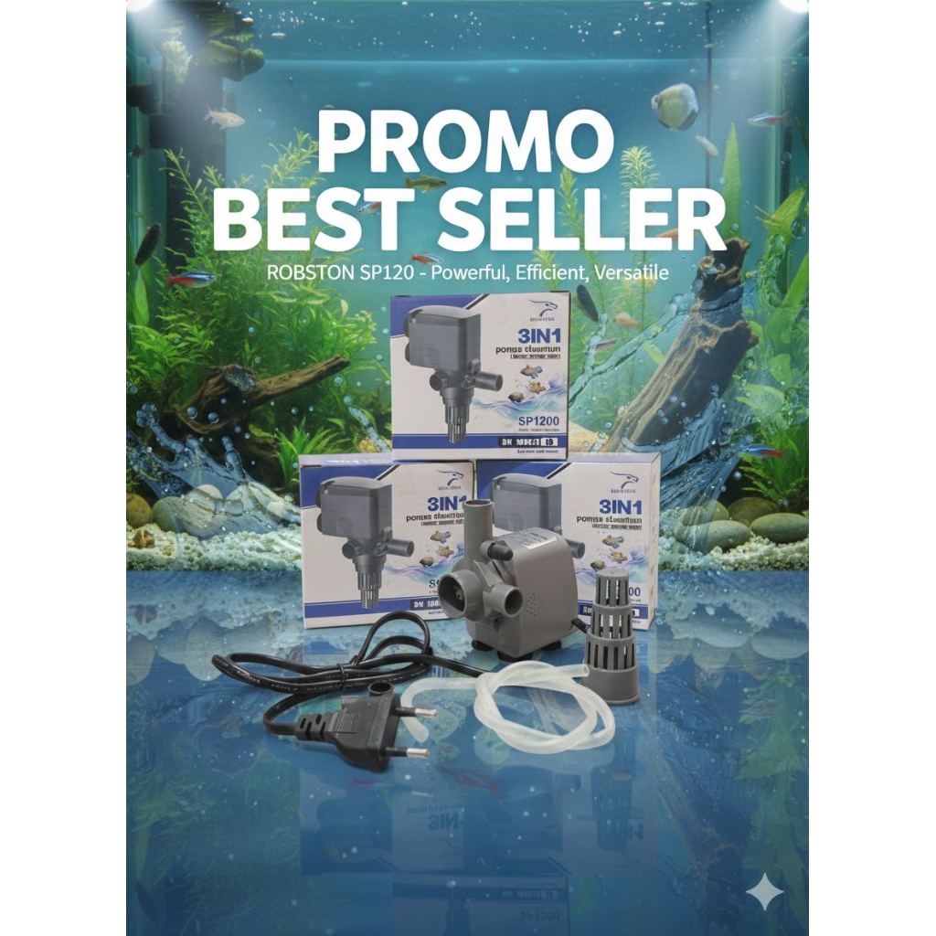 pompa aquarium dan kolam roston 1200,pompa celup aquarium 1200
