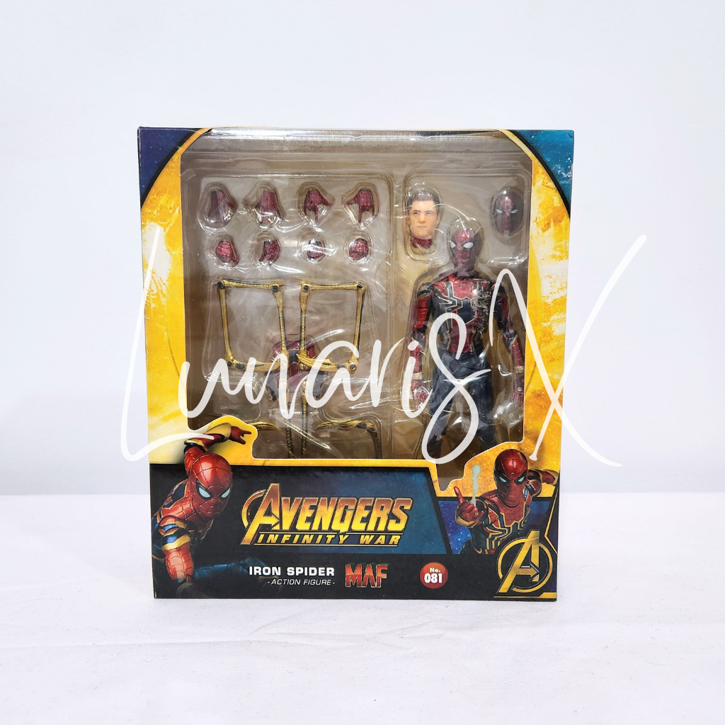 Mafex 081 Iron Spider Spiderman Avengers Infinity War Action Figure