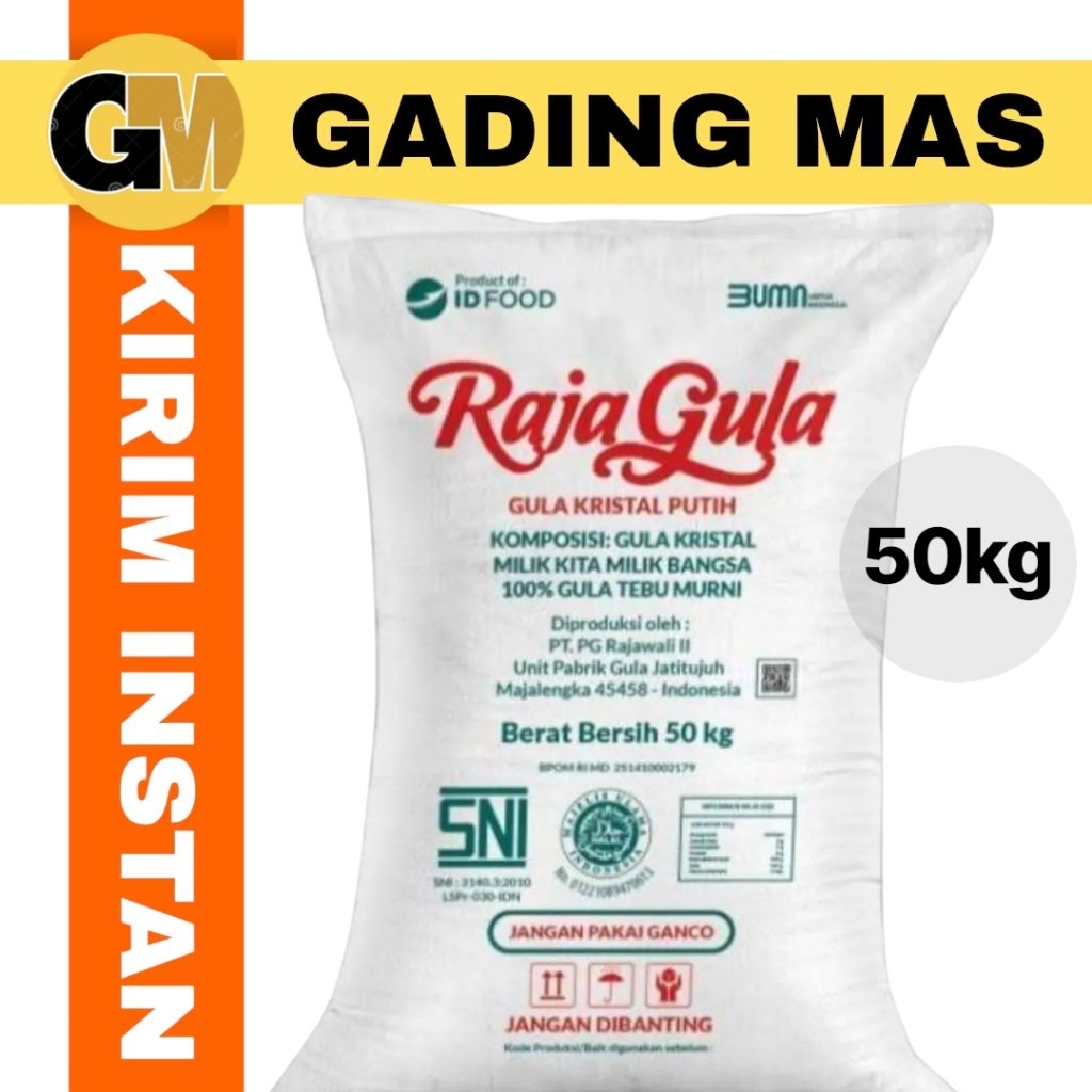RAJA GULA PASIR KRISTAL PUTIH 50KG