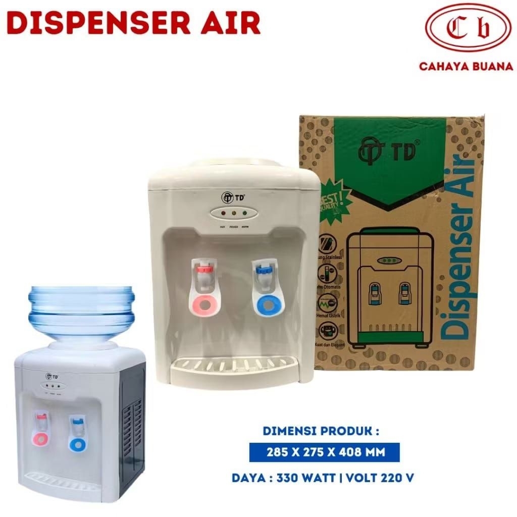 Dispenser Air Galon TD Panas Dan Normal Hemat Listrik