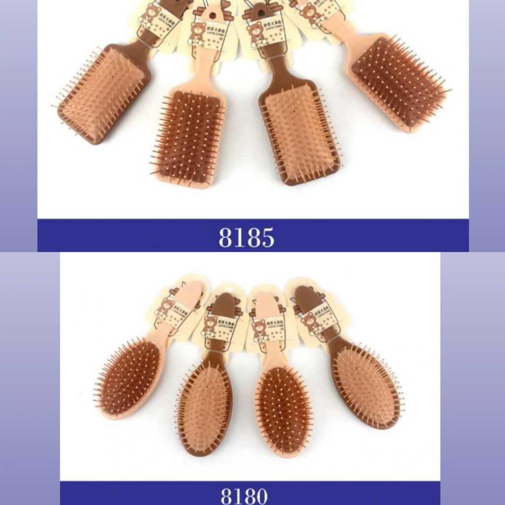 Sisir Anti Kusut Blow Warna / Hair Brush Blow Mix Warna/ Sisir Duri oval kode 8180/sisir duri kotak 