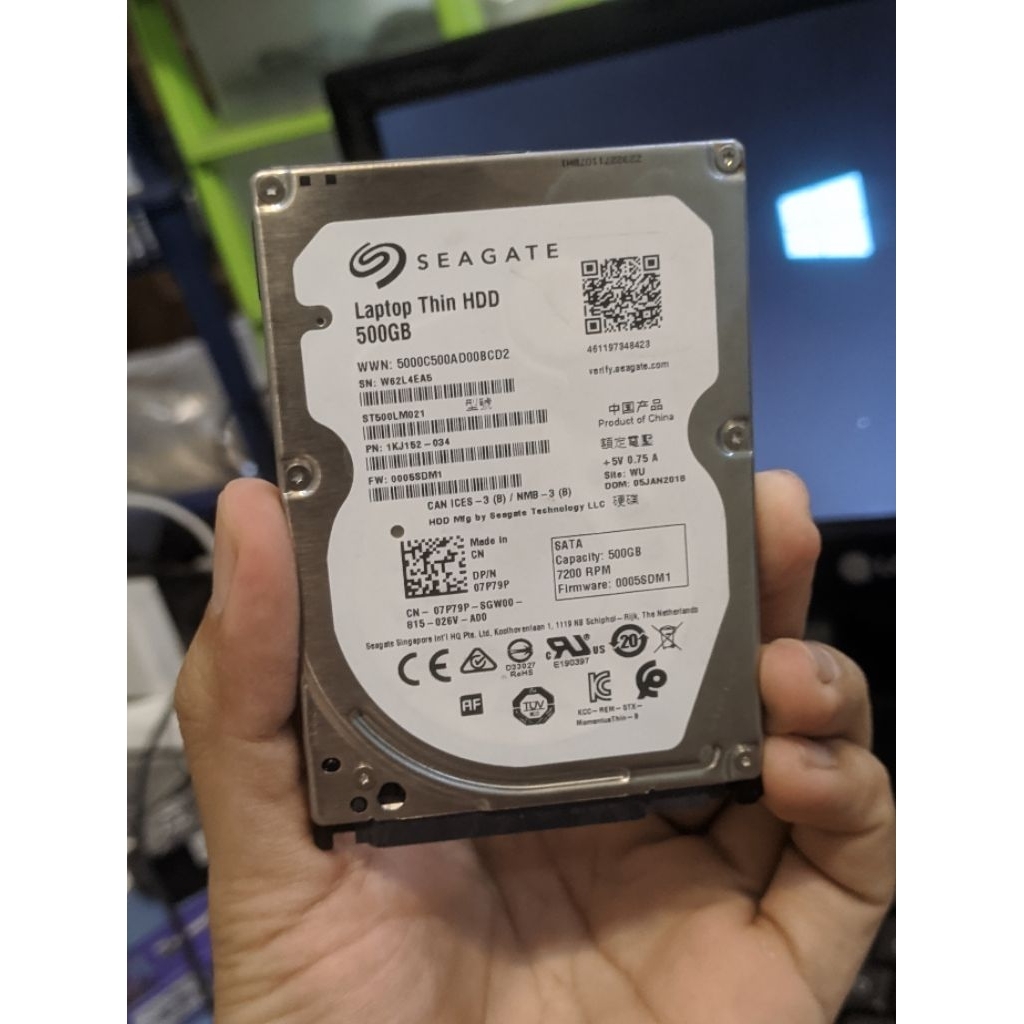 Hardisk 2.5 inch laptop seagate Slim 500gb
