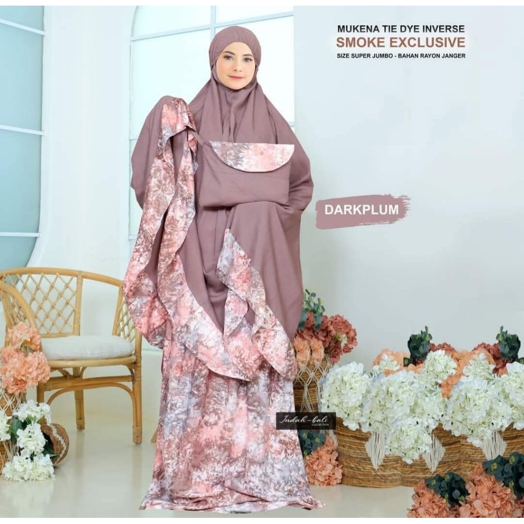 Mukena Smoke Super Jumbo Murah | Mukena Bali | Grosir Mukena Bali | Mukena Adem