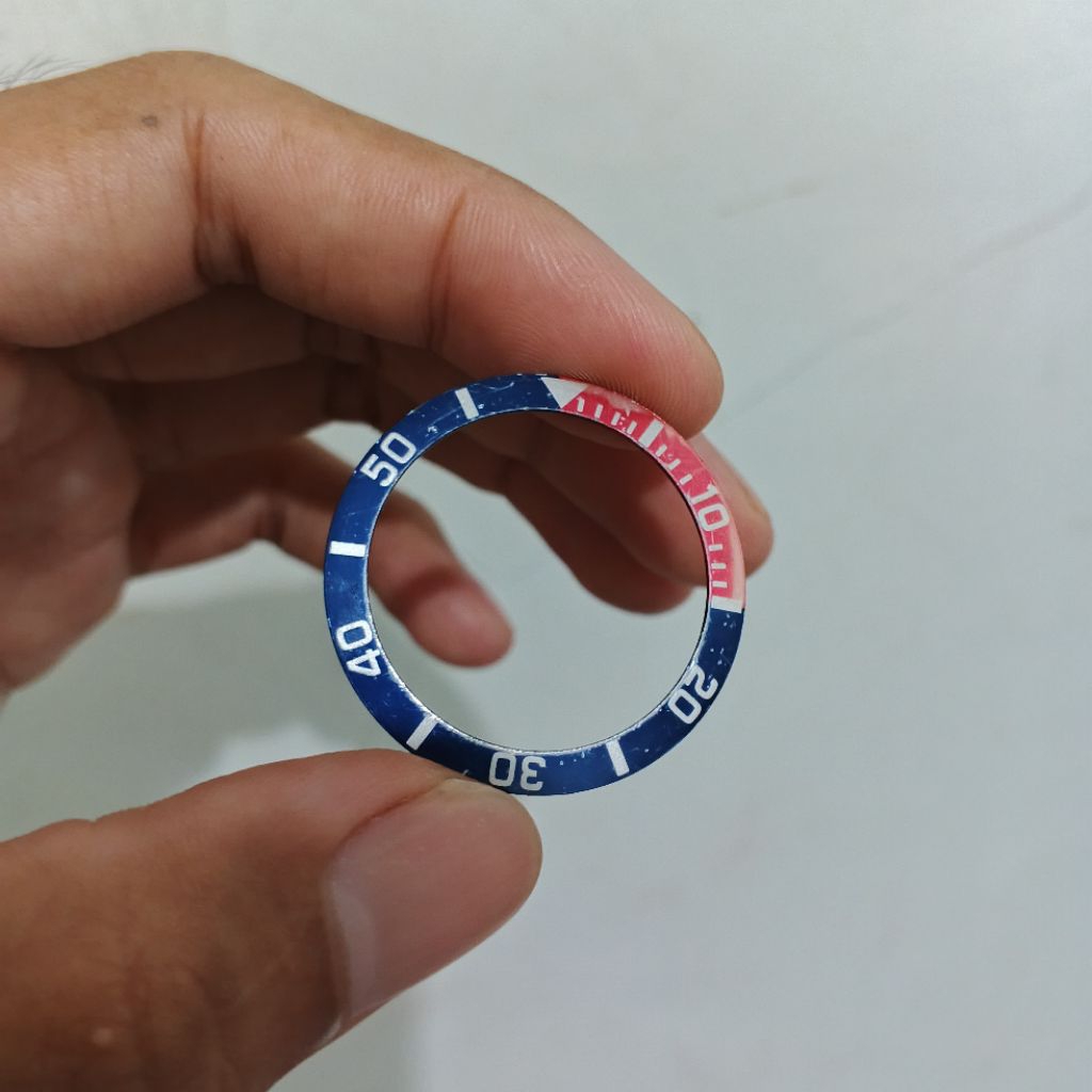 bezel insert 35mm original copotan seiko skx025 bisa untuk skx023 skx027