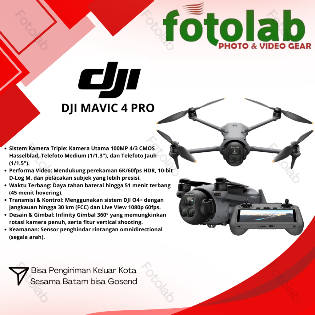 DJI MAVIC 4 PRO - DRONE DJI MAVIC 4 PRO RESMI