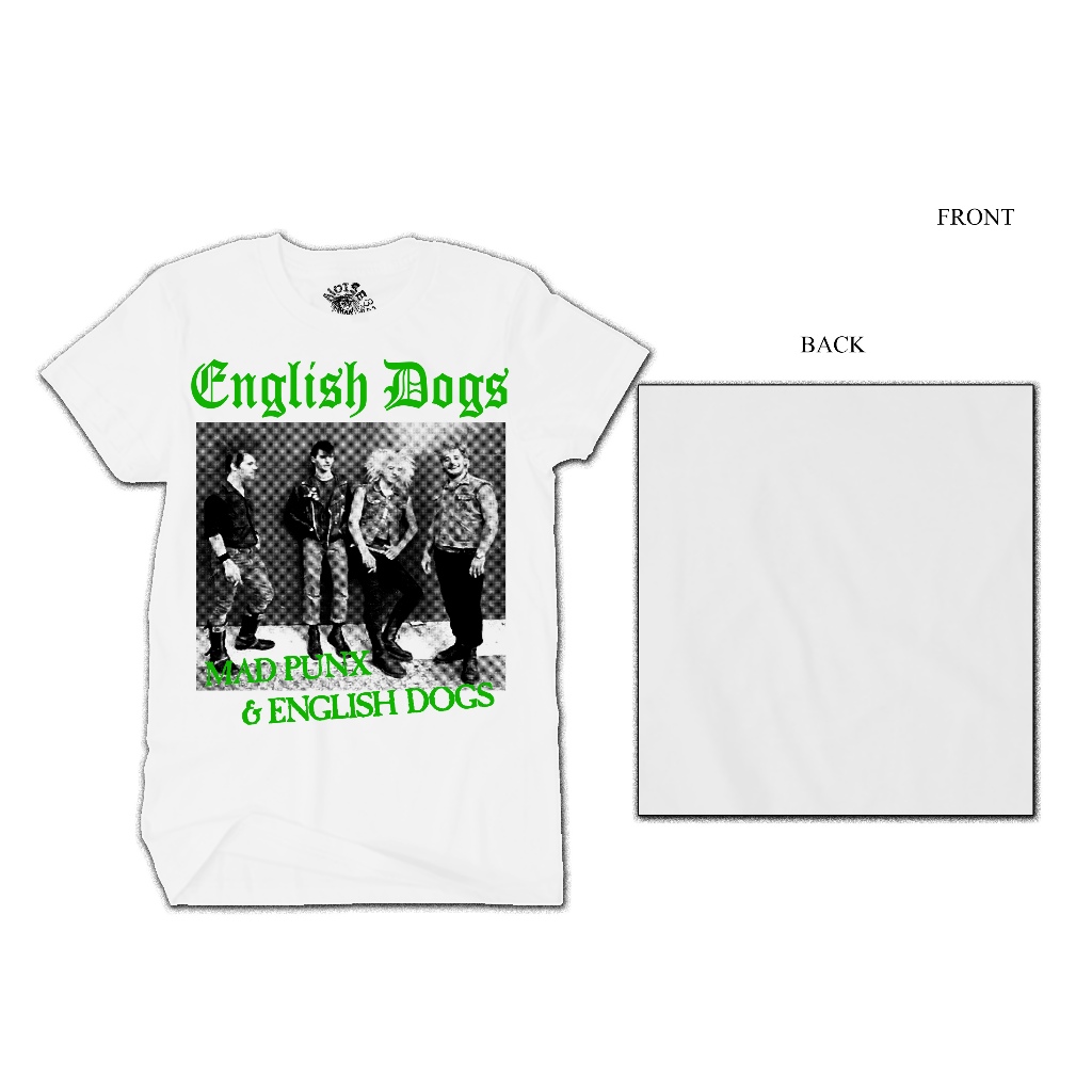 KAOS MUSIK PUNK ENGLISH DOGS - MAD PUNK & ENGLISH DOG