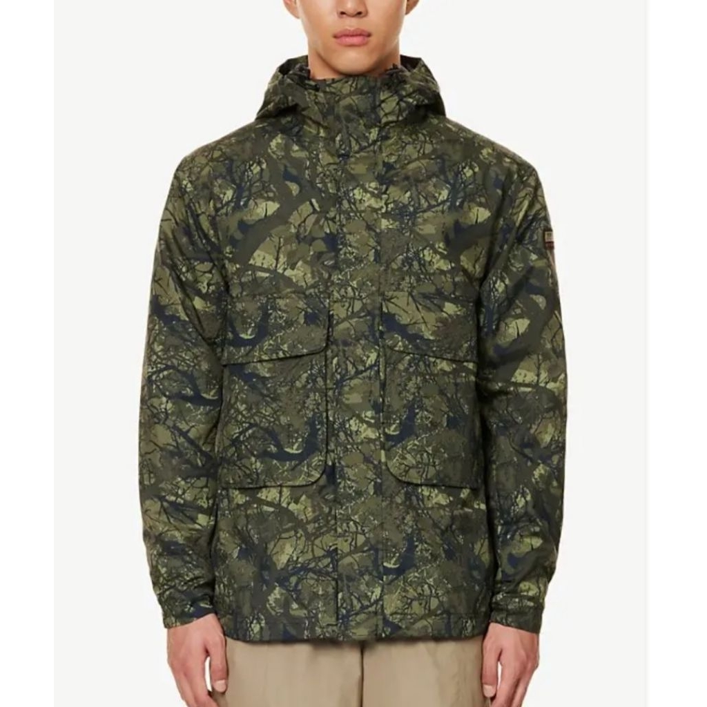 Napapijri Uflage - Camo Print Funnel - Neck Shell Jacket | Original