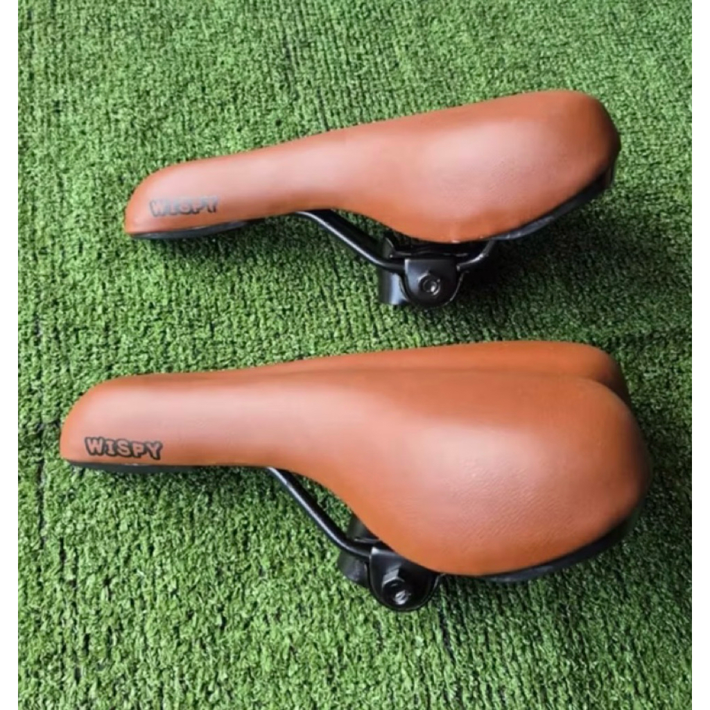 Sadel Sepeda WISPY Classic Model Kulit Empuk Brown Original