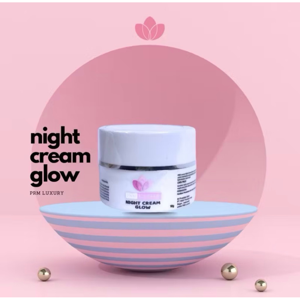 Night cream luxury glow bpom