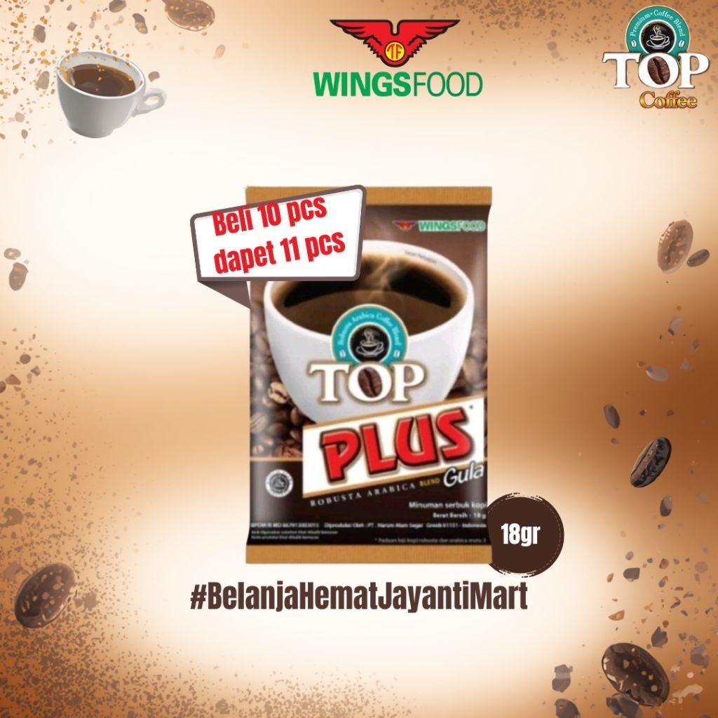 Kopi Top Plus Renteng 10 Sachet - Kenikmatan Kopi Arabica & Robusta