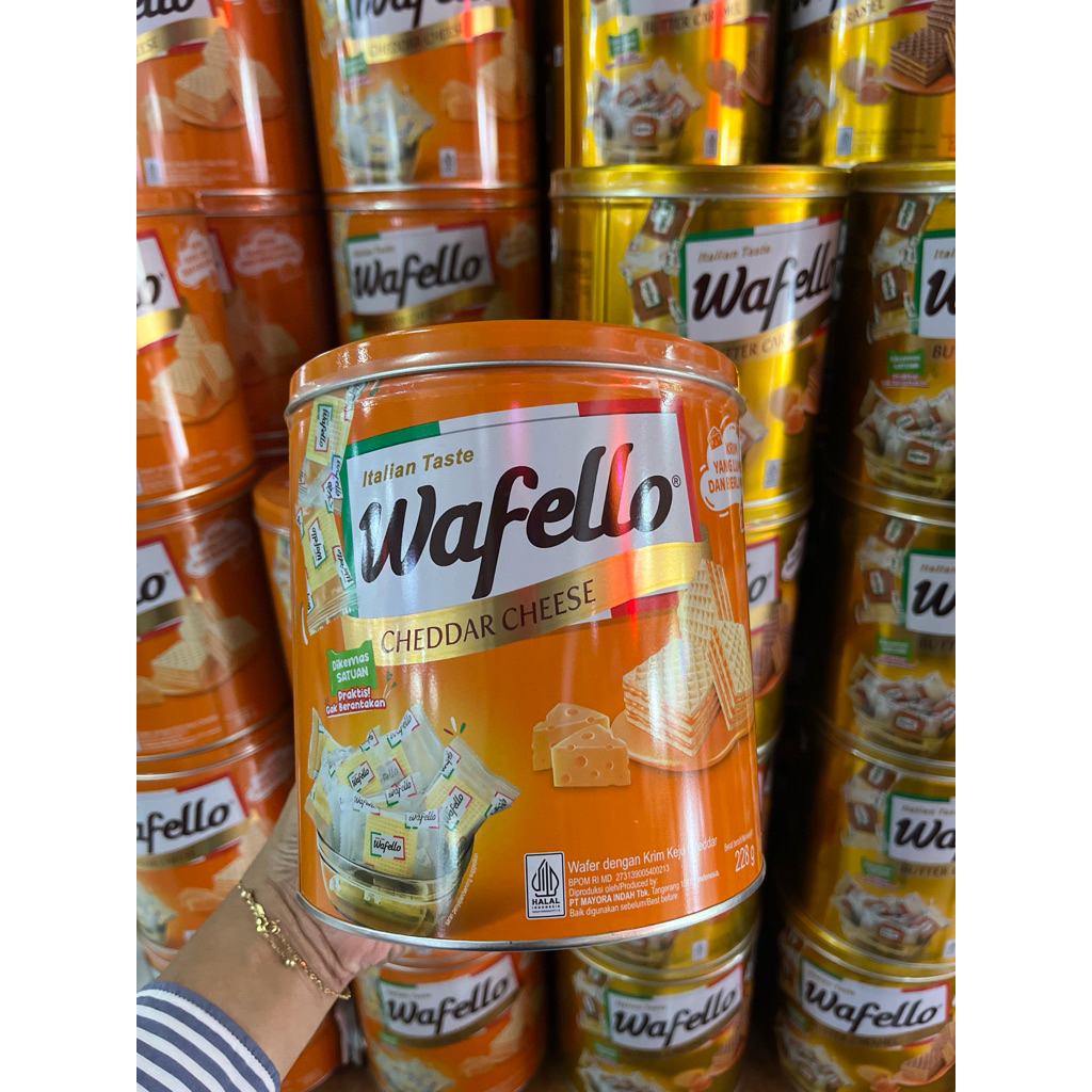 Wafello Cheese 228gr | jajan lebaran | jajan kaleng | jajan lebaran murah