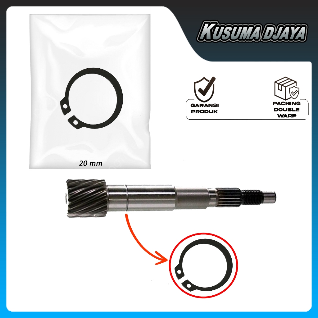 CIRCLIP 20MM PENAHAN BEARING LAHER AS PULLY BEAT SCOOPY SPACY GENIO VARIO 110 KARBU FI ESP