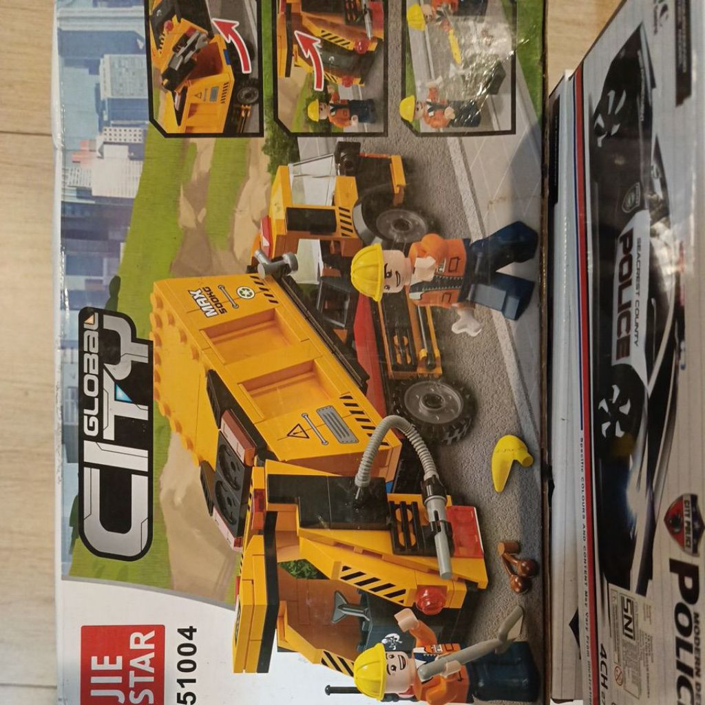 MAINAN LEGO BRICK TRUCK TRAILER TRONTON CABOVER 247 PIECES JIE STAR HADIAH EDUKASI ANAK LAKI LAKI