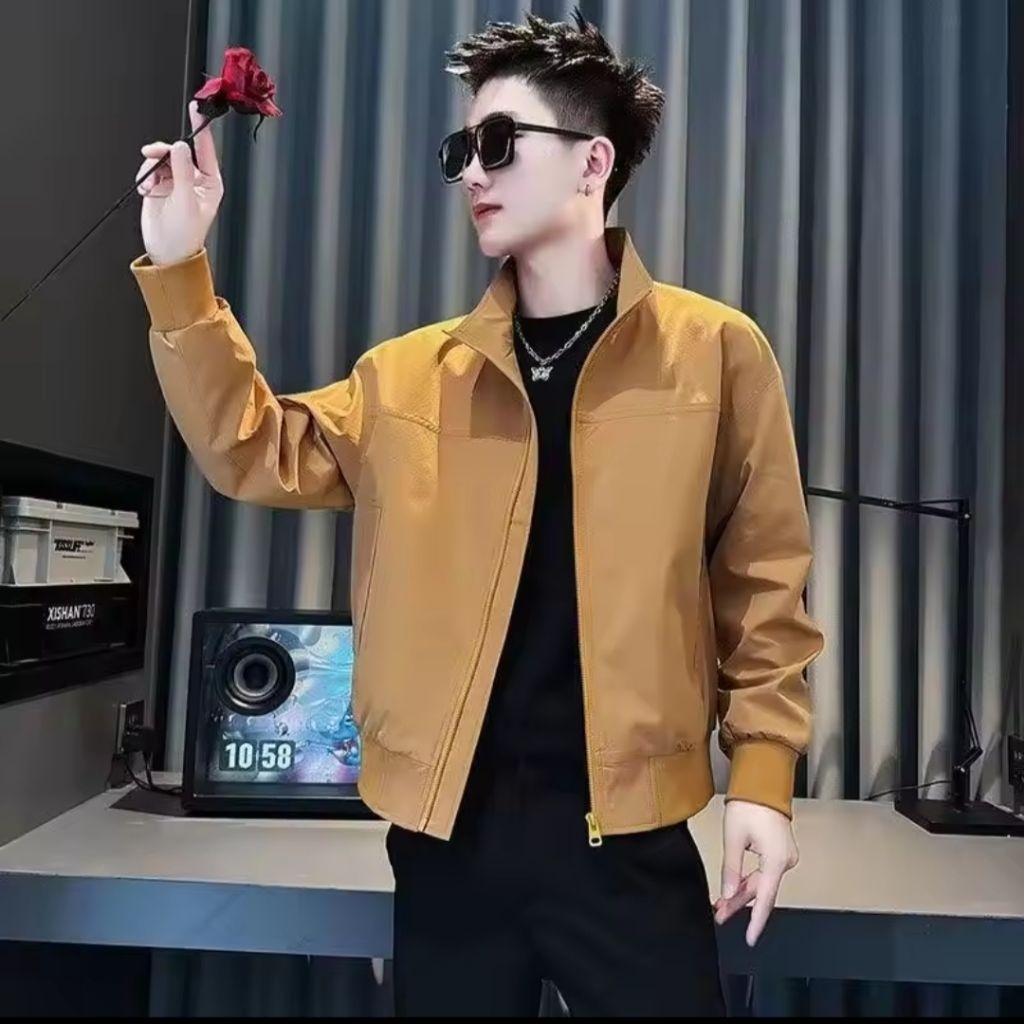 Jacket Men's Springs Autum / Trendy Hipster Outfit / Baseball Coat Men's Casual Top By Hobby Jacket 