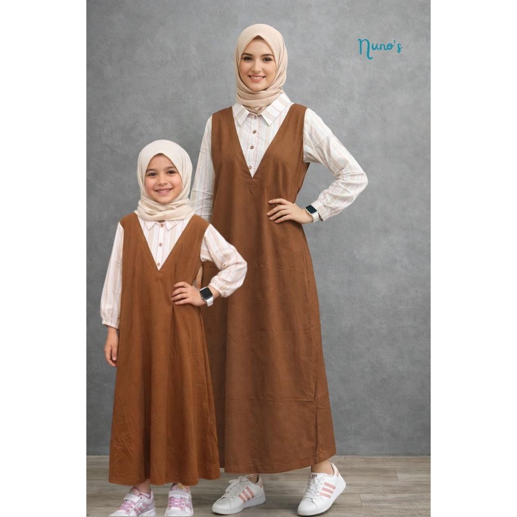 MIDI DRESS couple ibu anak / Gamis couple ibu anak