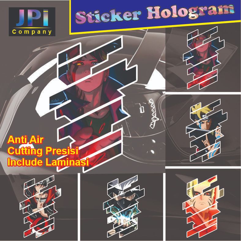 Sticker Hologram Anime Naruto Manga Nakama Sticker Hp Laptop Viral Murah