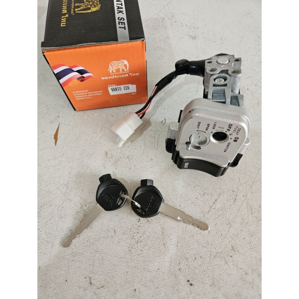 KUNCI KONTAK KOMPLIT MOTOR VARIO 125 KUNCI KONTAK ASSY TAMBAH SADEL MOTOR VARIO 125 VARIO 125 INJEKS