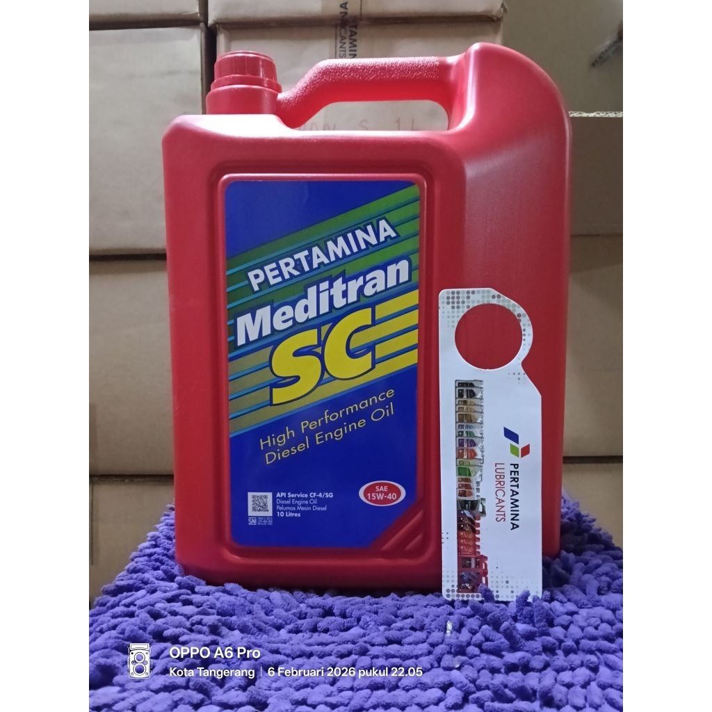 OLI PERTAMINA MEDITRAN SC 10LITER OLI MOBIL SAE 15W-40