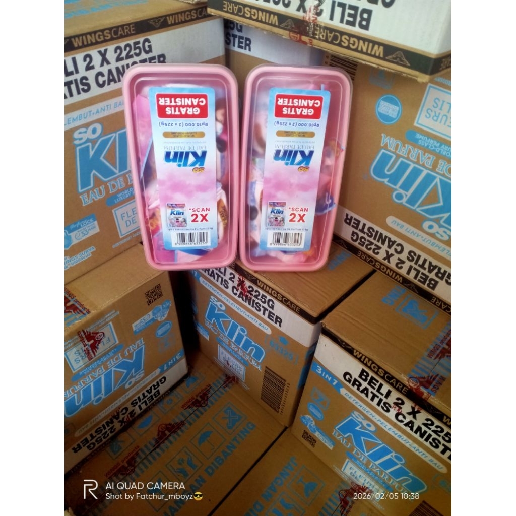 soklin bubuk 225gr 1dus isi 12 canister