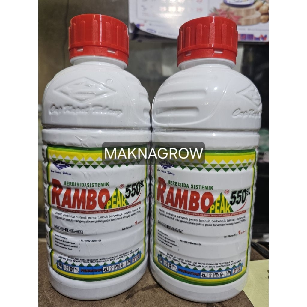 Racun rumput HERBISIDA RAMBO PEAK 550 SL 1liter