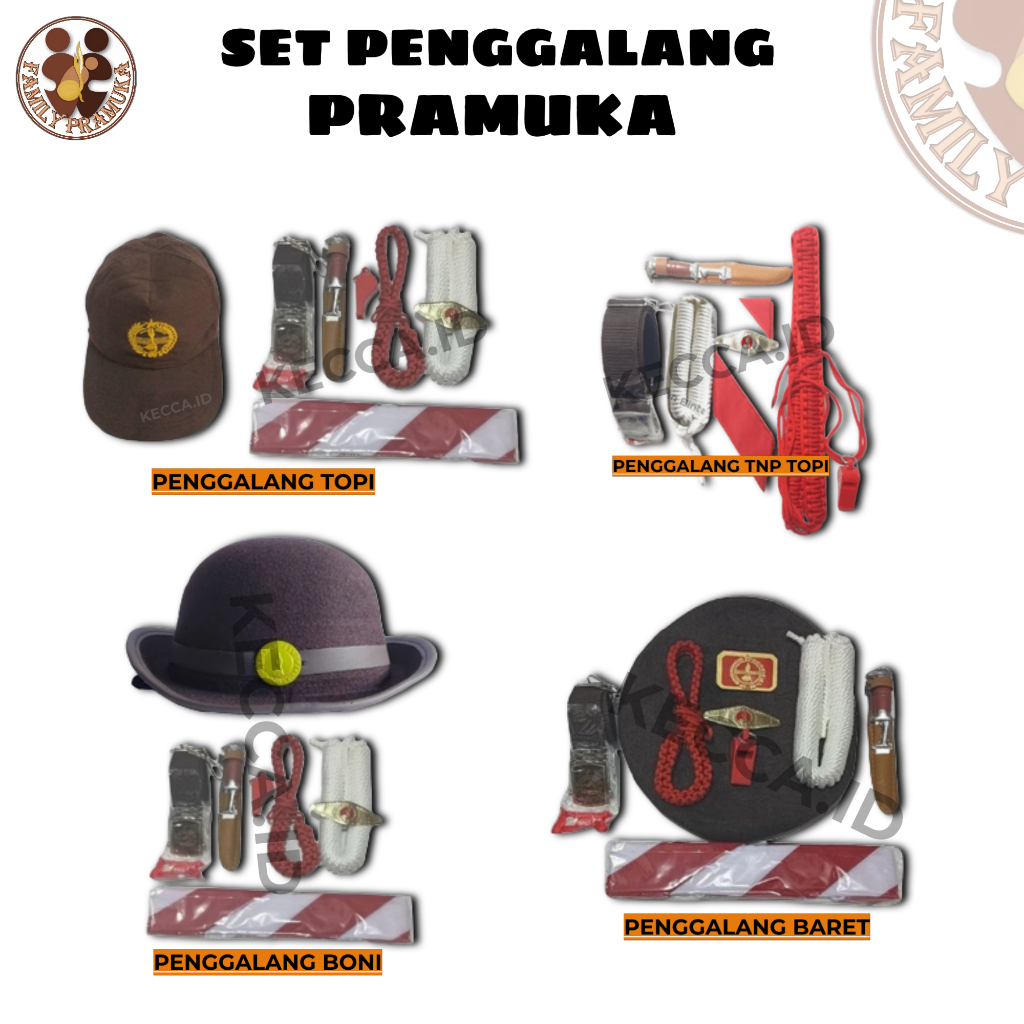 Atribut Pramuka Penggalang 1 Set / Pramuka Penggalang SD SMP