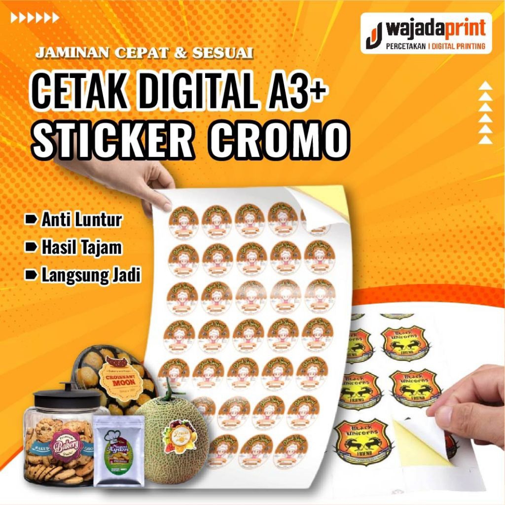Cetak A3+ MURAH | STIKER CROMO
