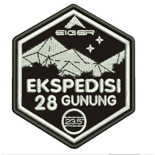 Emblem Patch Bordir Eiger Ekspedisi 28 Gunung - CBI