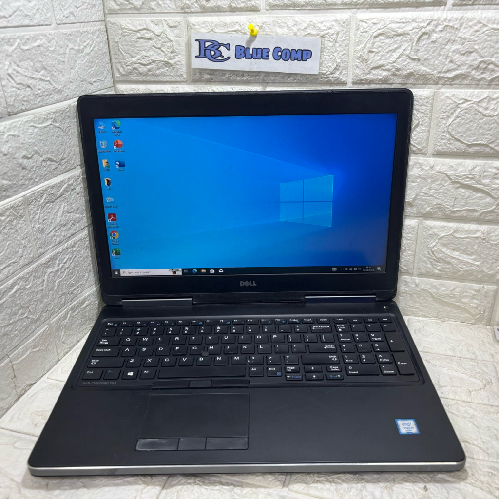 Laptop Render Dell Precision Core i7 6820HQ Nvidia Quadro Ram 16 GB SSD 256GB Laptop Desain 3D Editi