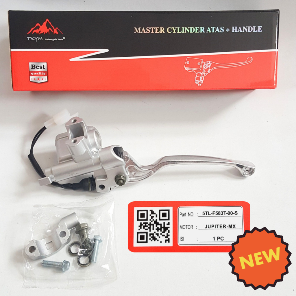 Master Cylinder Atas + Handle (Silver) Yamaha Jupiter MX [5TL-F583T-00-S]