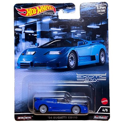 Hot Wheels Premium Exotic Envy 94 Bugatti EB110