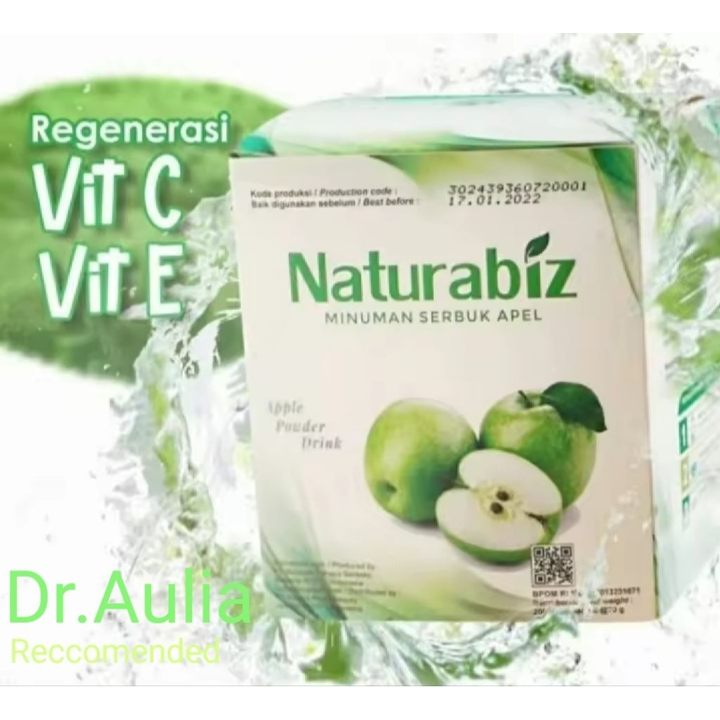 (PH) Naturabiz Minuman Diet Serbuk Rasa Apel Plus Collagen Langsing dan Mencerahkan Tubuh (Alami)