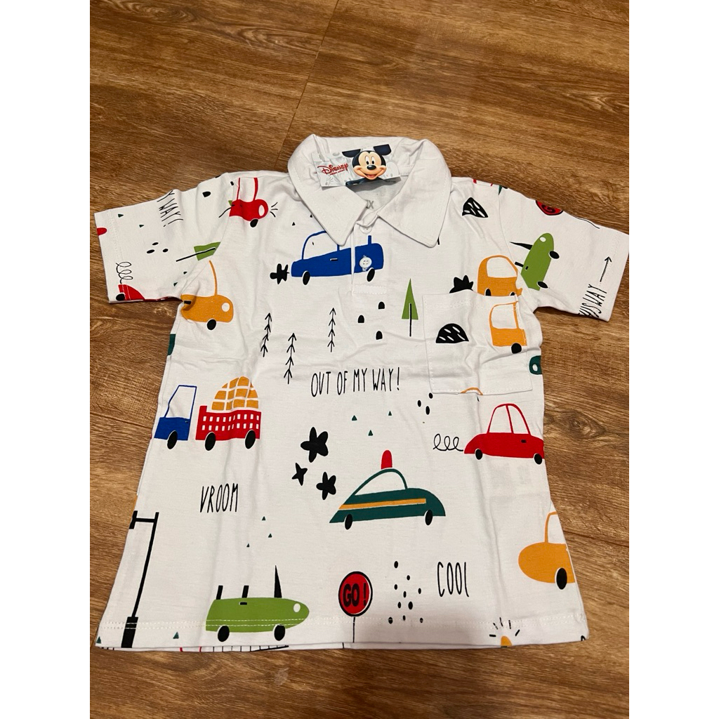 kaos berkerah premium anak laki-laki size 3-4 tahun