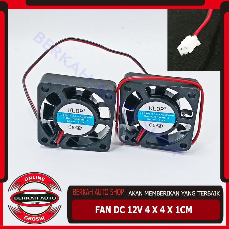 Kipas Fan DC 12V 12volt 4x4x1cm kualitas bagus