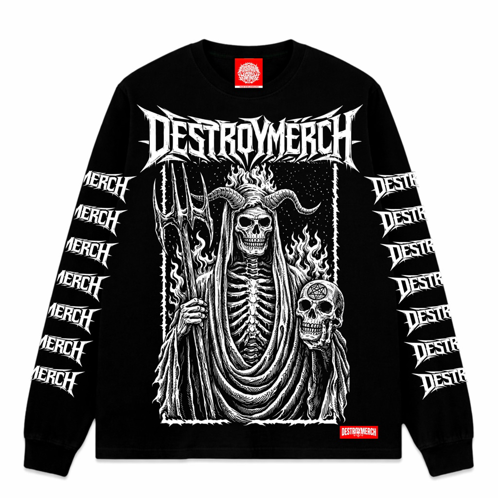 DESTROYMERCH KAOS LENGAN PANJANG | ORIGINAL | KAOS METAL