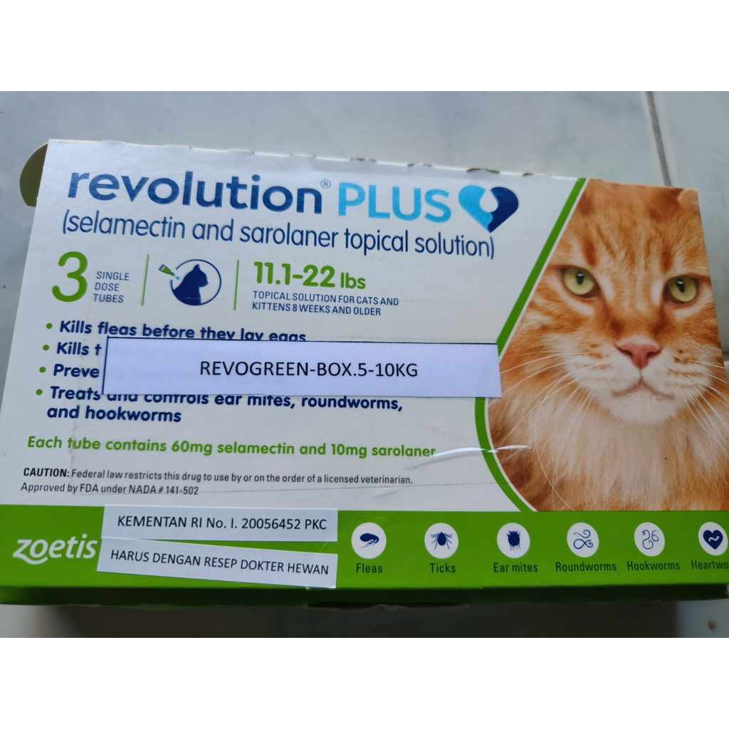 REVOLUTION PLUS Cat Green 5-10Kg